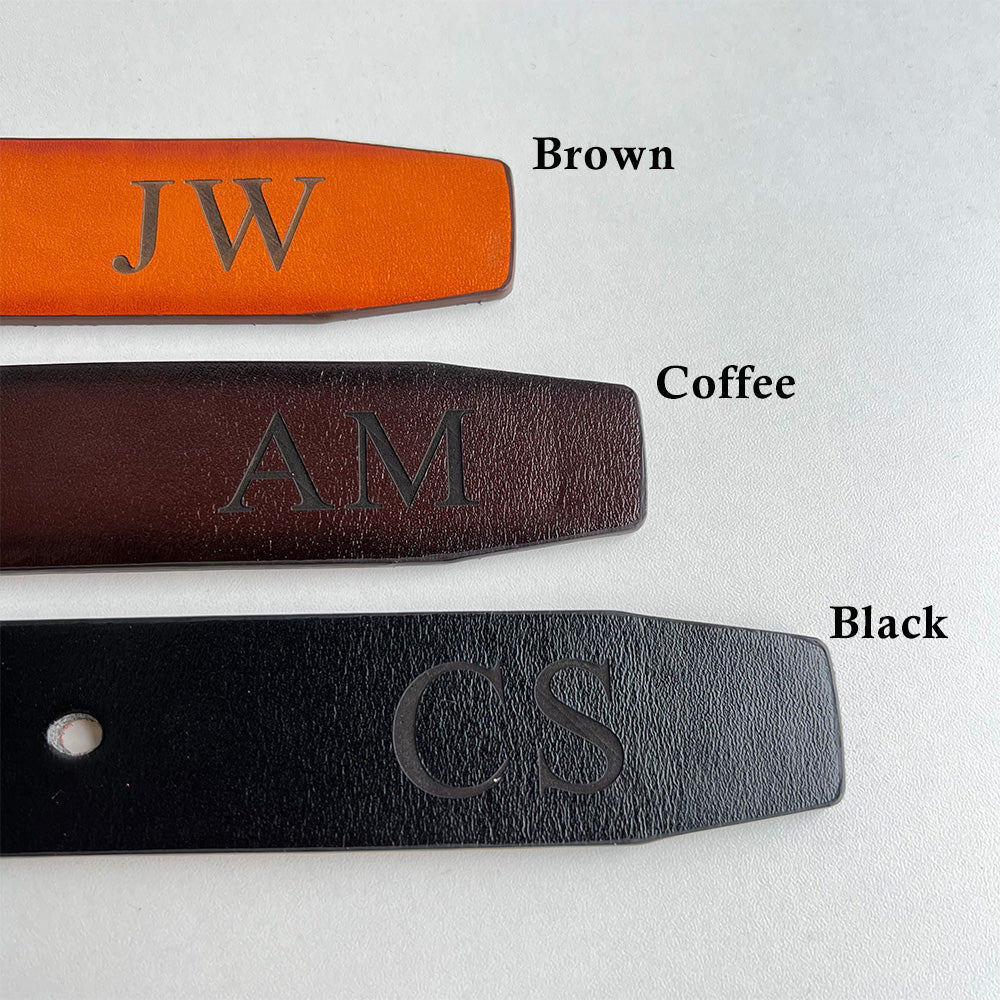 50% off✨-Personalized Engraved Leather Belt For DAD/HUSBAND