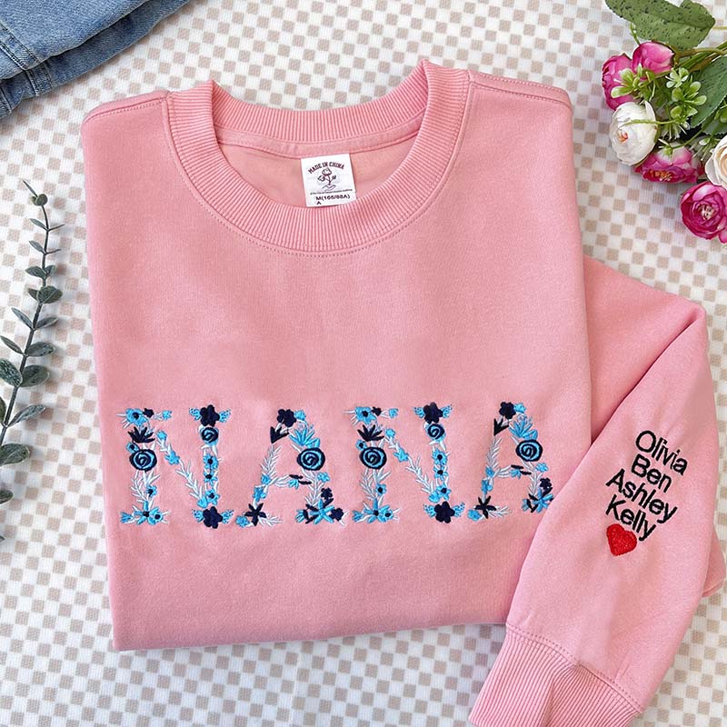 50% off ✨Floral Mama Embroidered Sweatshirt-Mother's Day Gift🎁