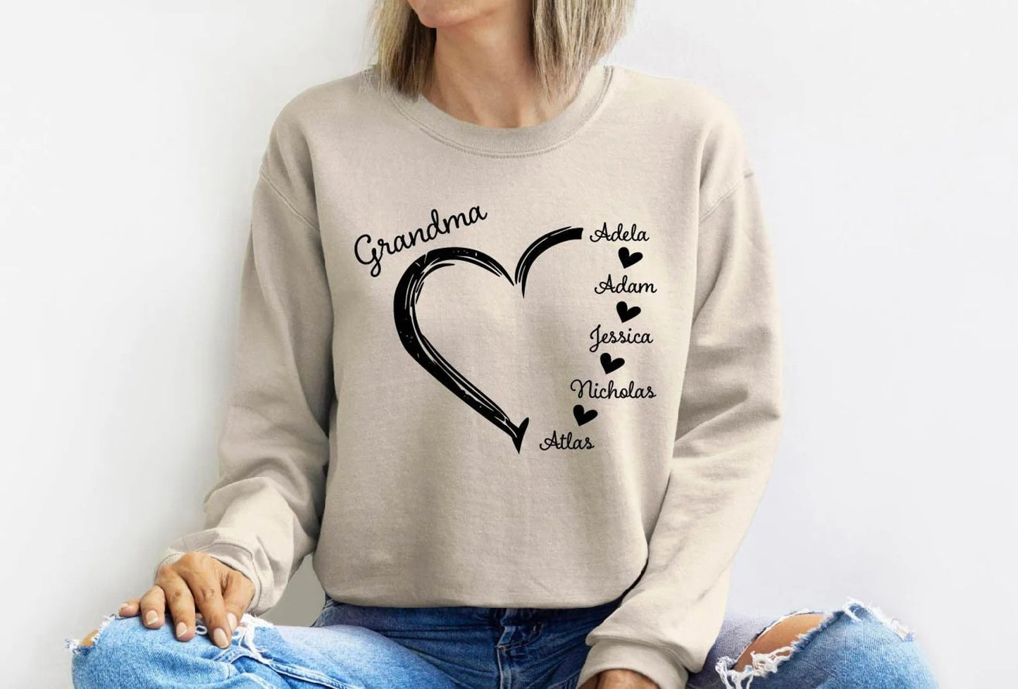 Custom Grandma&Mom Sweatshirt✨Buy 2 Free Shipping✨