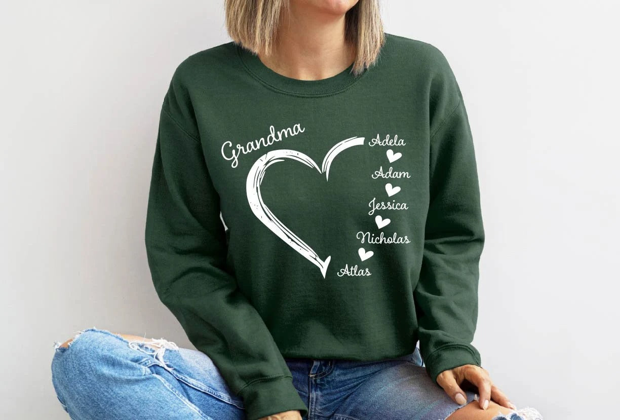 Custom Grandma&Mom Sweatshirt✨Buy 2 Free Shipping✨