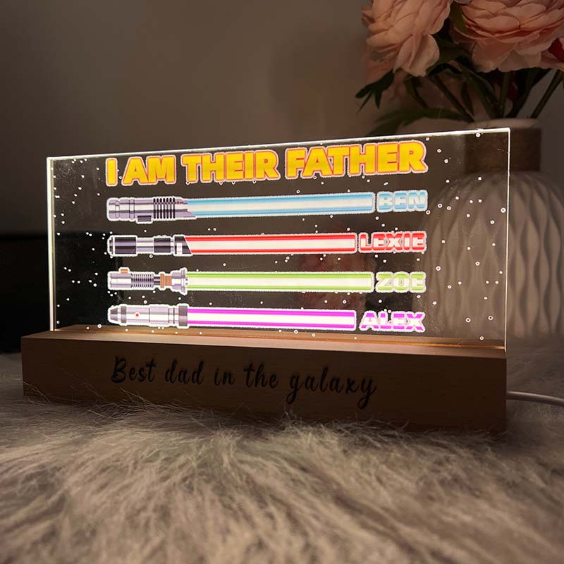 50% off✨-Custom I Am Their Father Photo Led Light For Dad