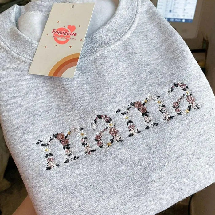 50% off ✨Floral Mama Embroidered Sweatshirt-Mother's Day Gift🎁