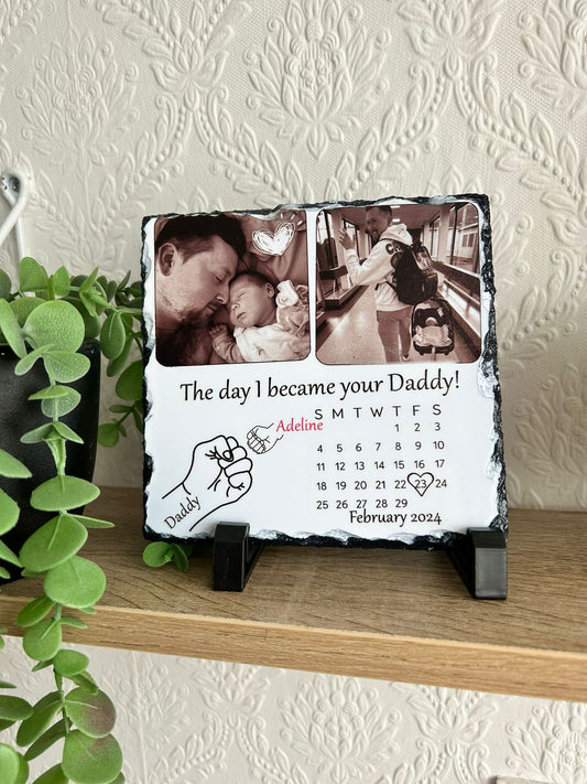 50% off✨-Customized Photo Slate-The Day I Became Your