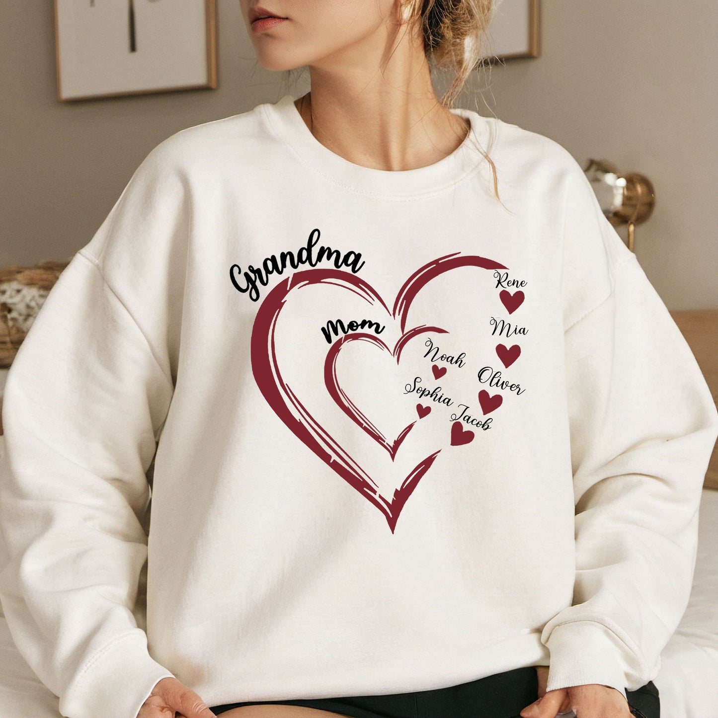 🔥50% off-Custom “From mom to grandma" Sweatshirt❤️Gift for Mom & Grandma