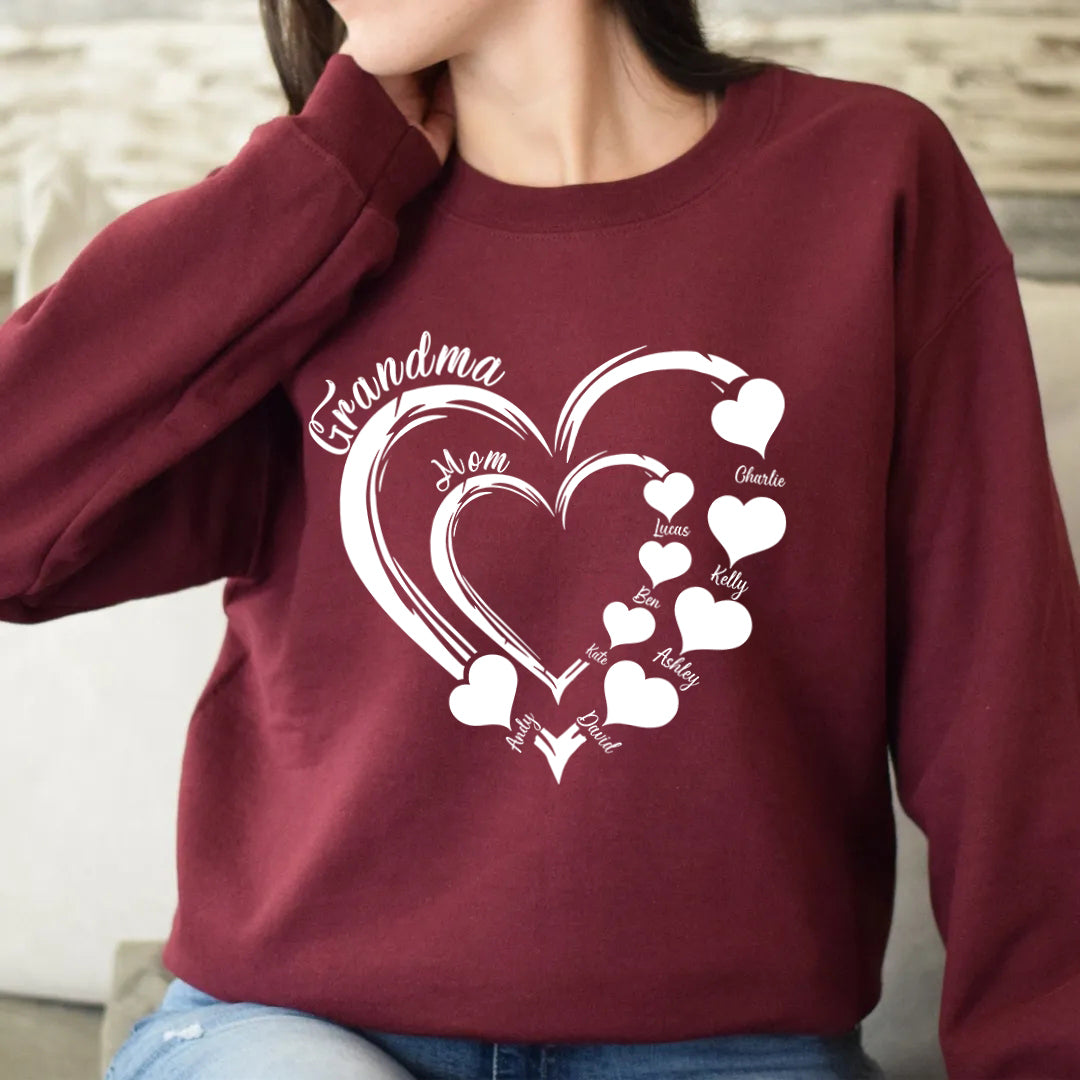 🔥50% off-Custom “From mom to grandma" Sweatshirt❤️Gift for Mom & Grandma