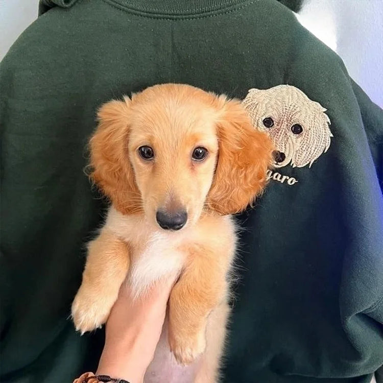 50% off-Personalized Pet Portrait Embroidered Sweatshirt