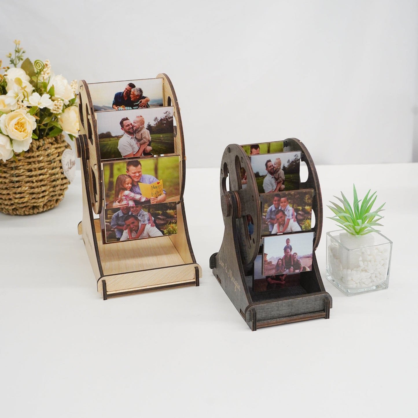 50% off✨-Personalized Mini Ferris Wheel with Photos-Gift For Dad