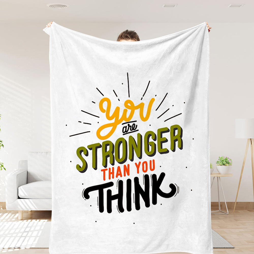 50% off - "YOU ARE STRONGER THAN YOU THINK" Chicken Soup for the Soul Blanket