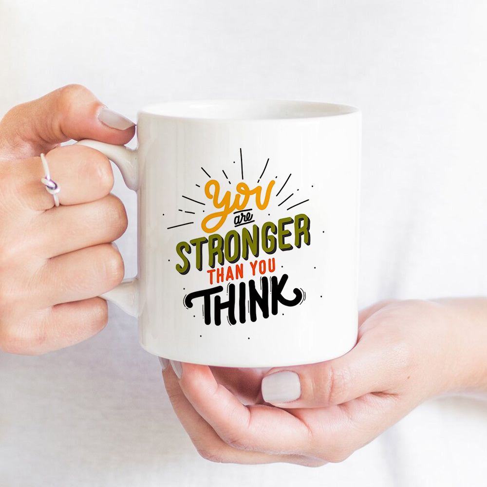 50% off - "YOU ARE STRONGER THAN YOU THINK" Chicken Soup for the Soul Cups