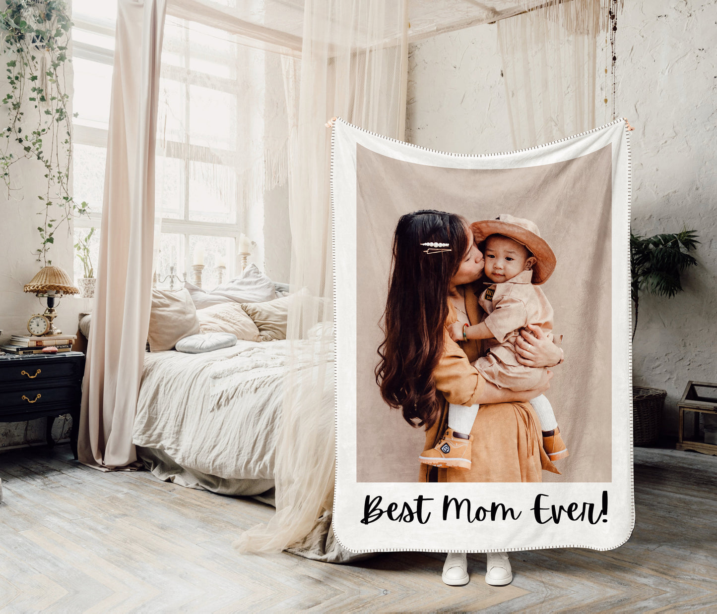 Gift for Mom - Personalized Photo Blanket