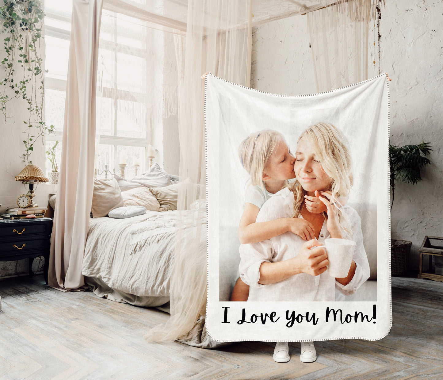 Gift for Mom - Personalized Photo Blanket