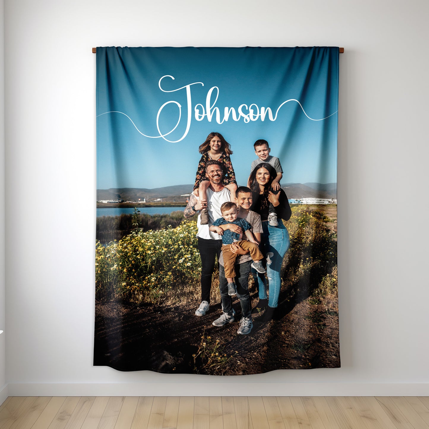 Custom Photo Fleece Blankets Gift for Mom