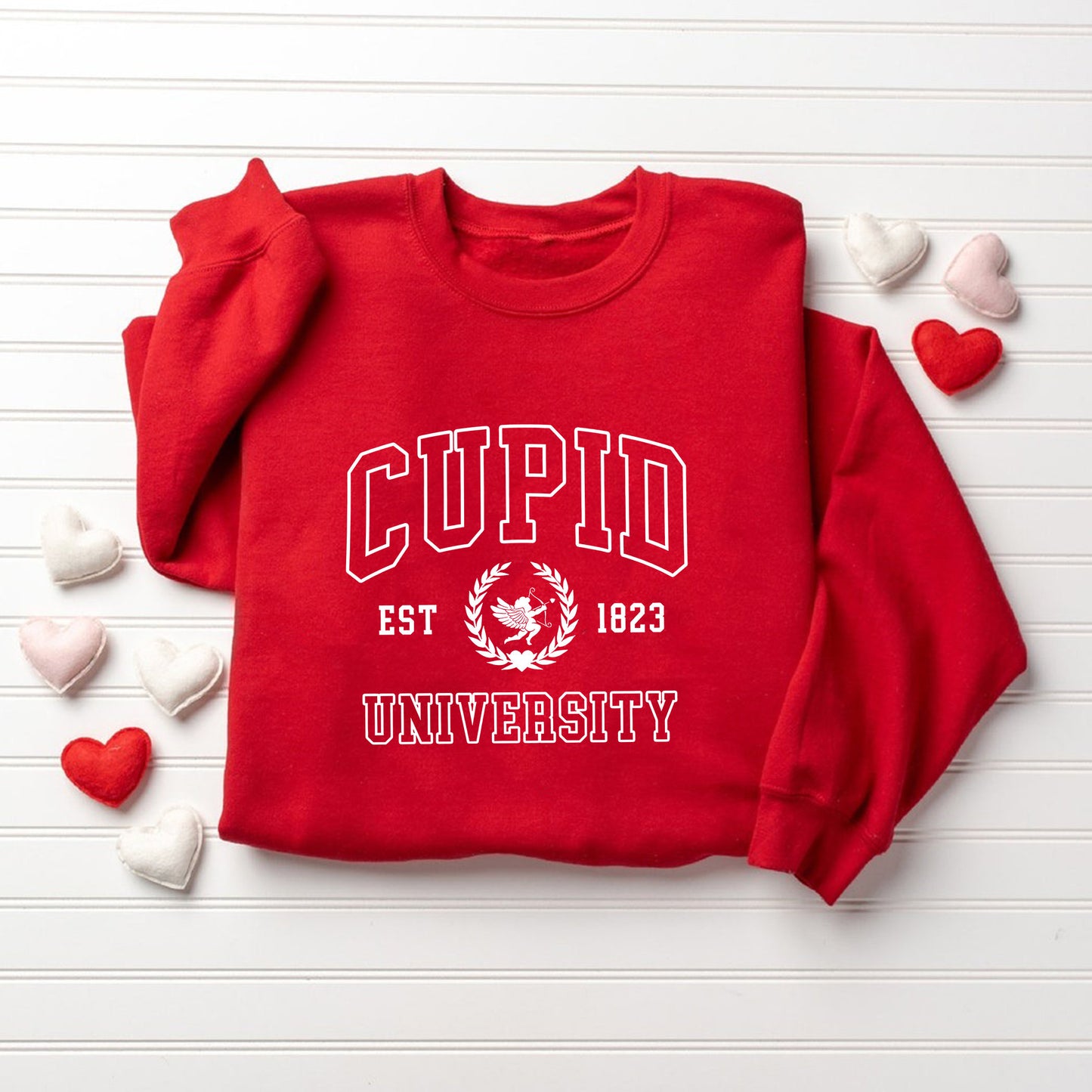 Cupid University Sweatshirt, Cute Valentine's Day Shirt