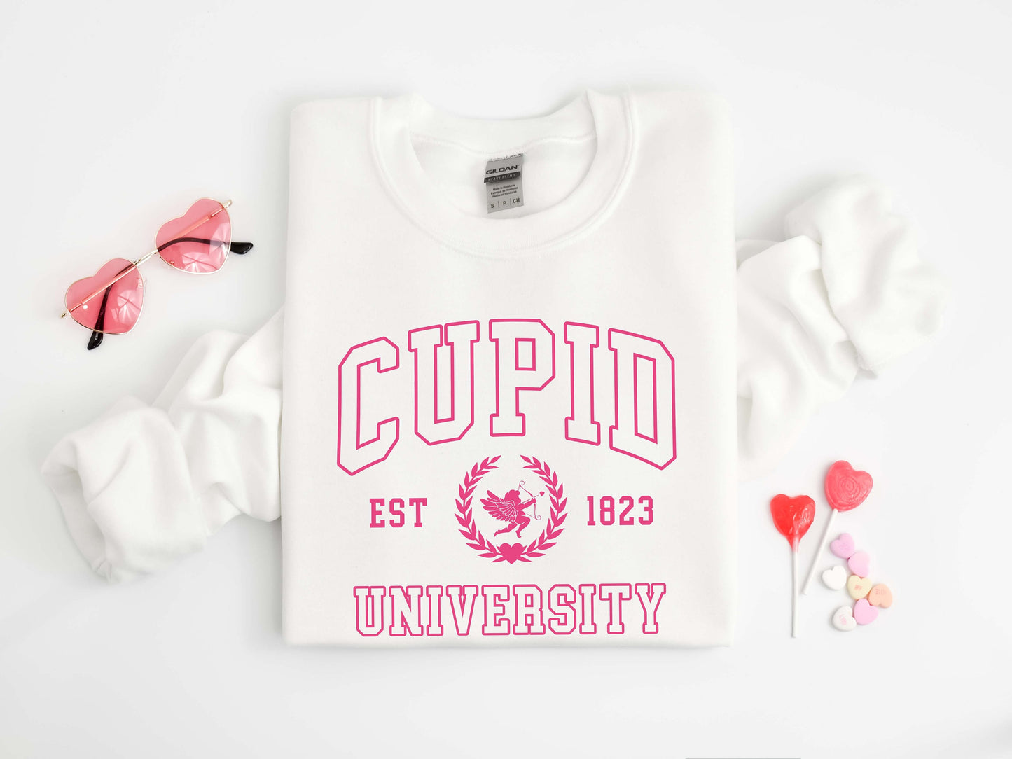 Cupid University Sweatshirt, Cute Valentine's Day Shirt