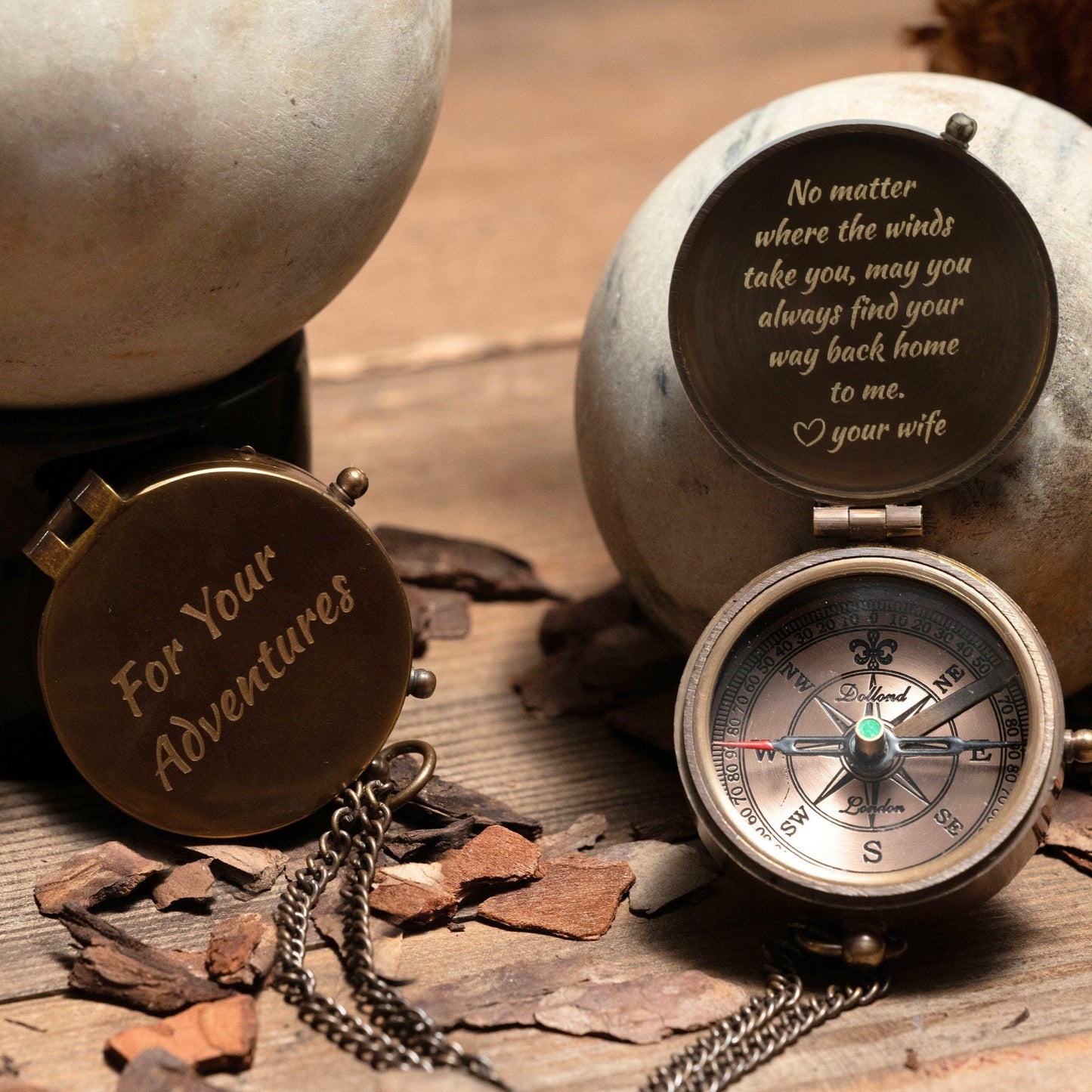 🧭50% off-Personalized Custom Compass,Gift For Men, Dad