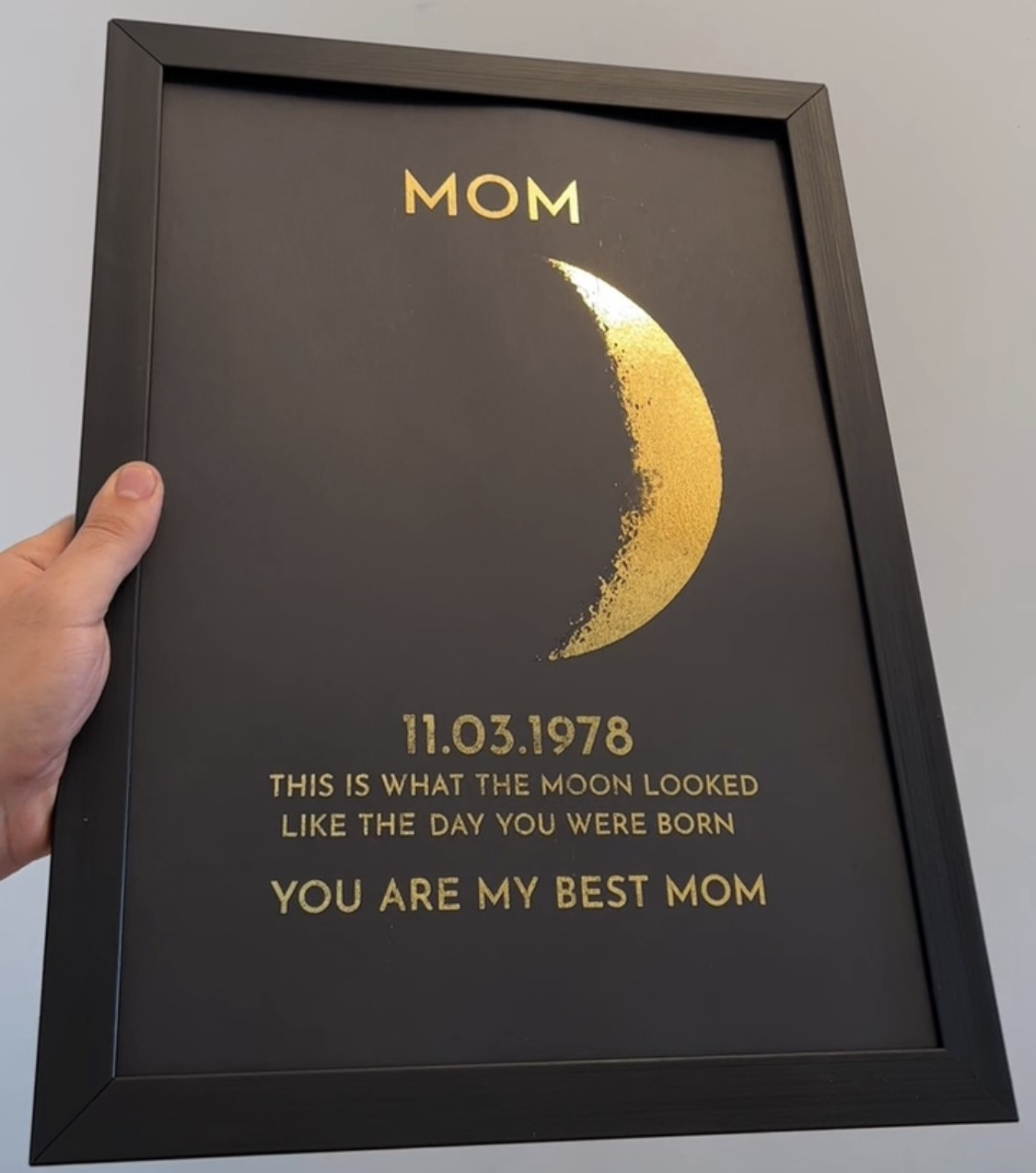 Custom Art Frame-REAL MOON PHASE🔥Mother's Day Gift🔥