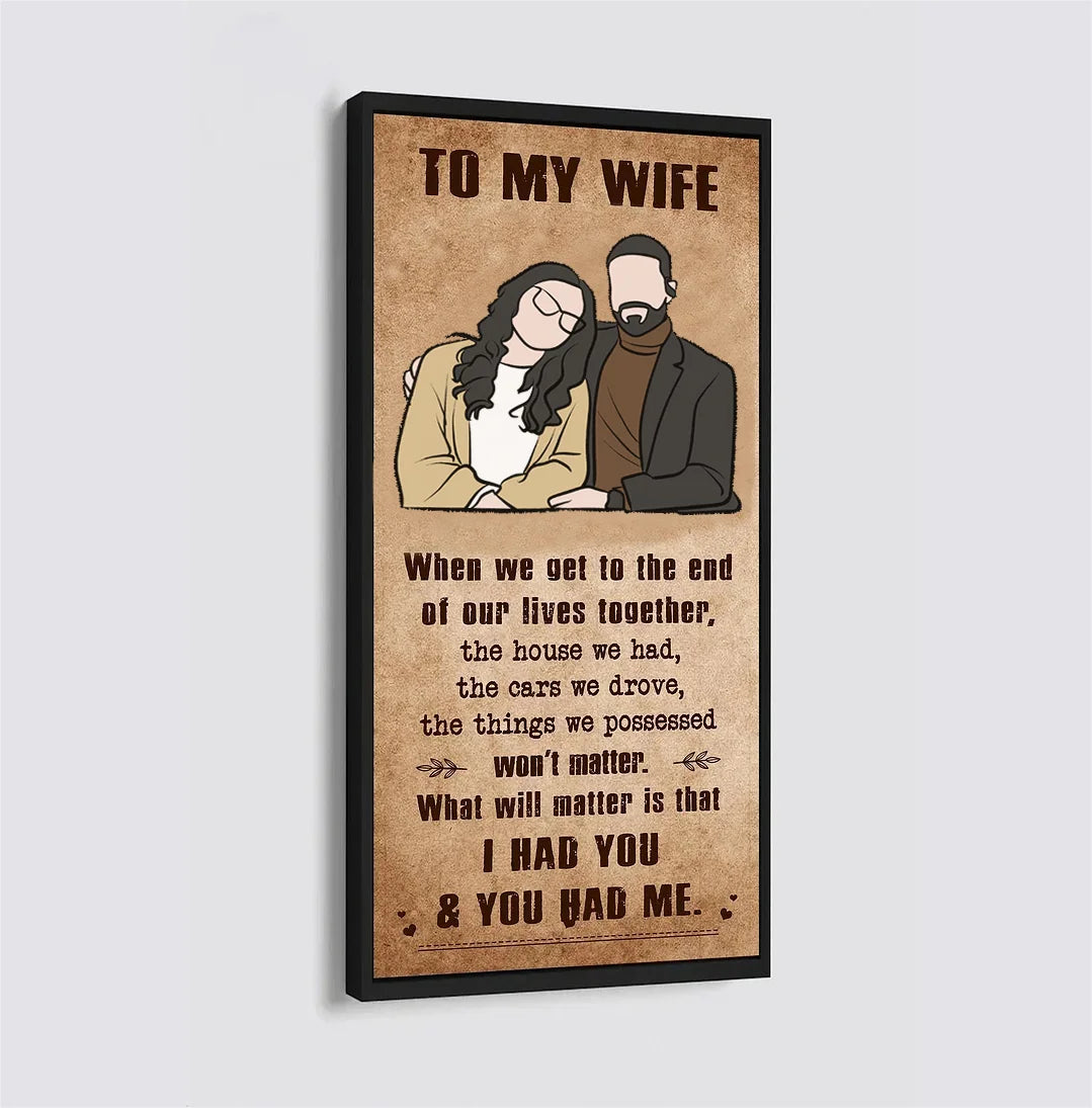 🎁TO MY WIFE-CANVAS POSTER🎁(Buy 2 Get Free Shipping)