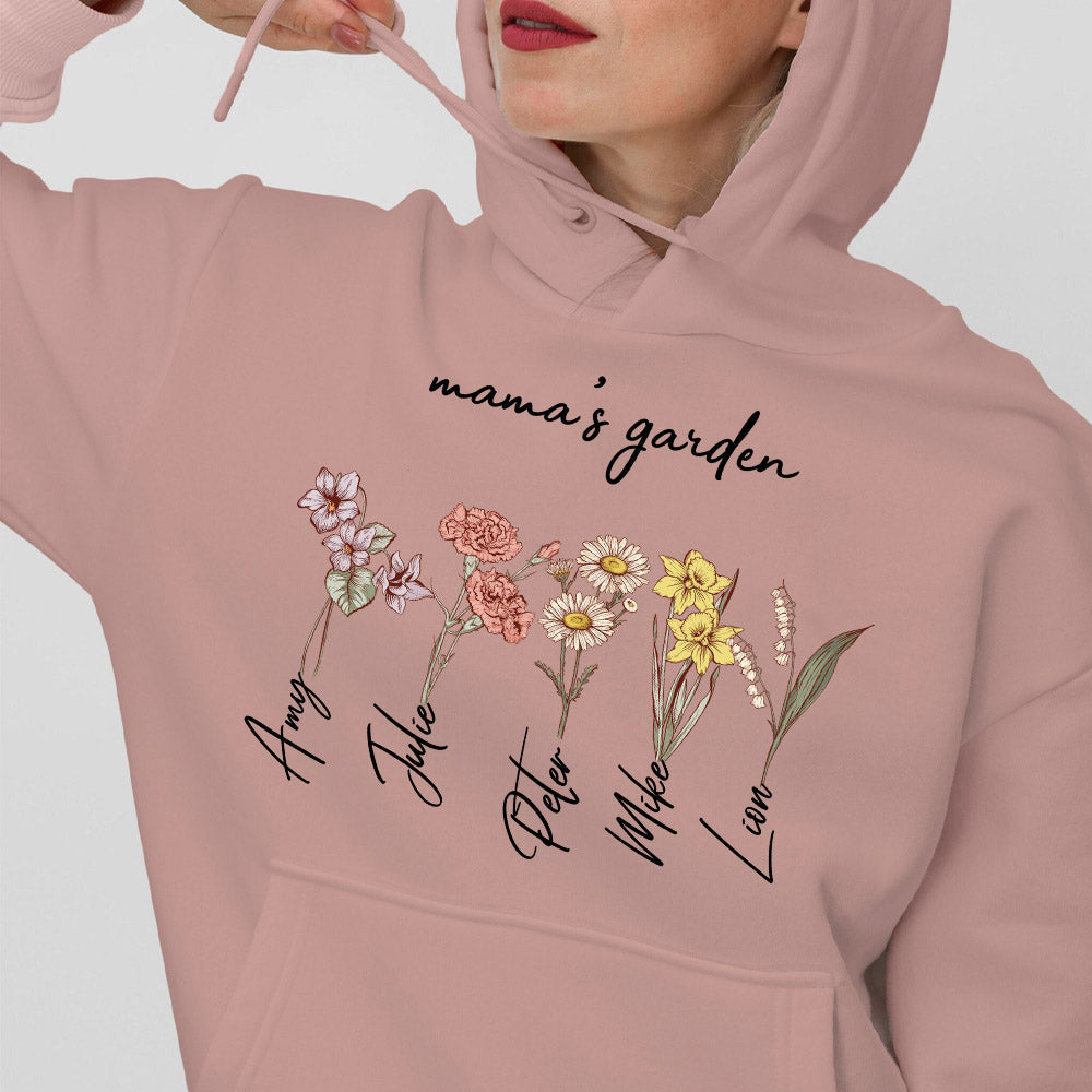 Mom's Garden is Her Children Customized Hoodie