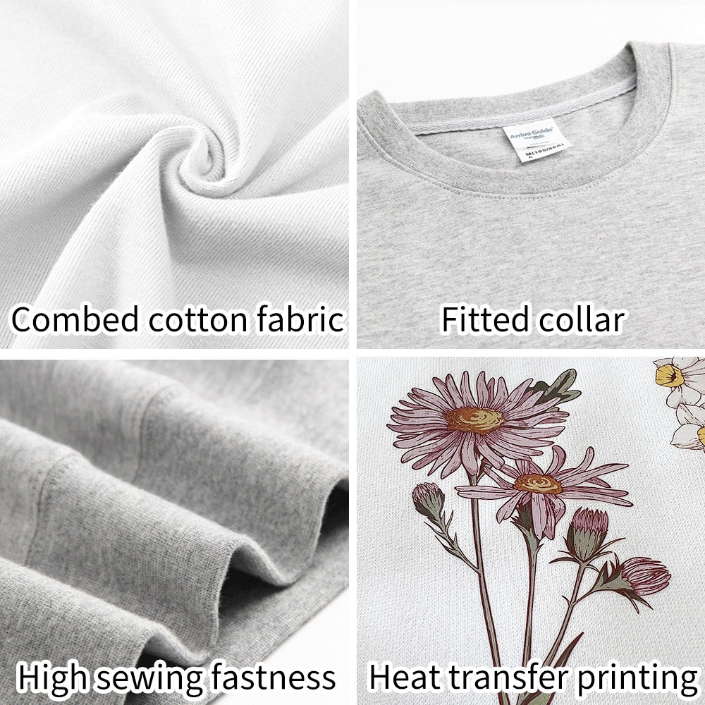 50%OFF⭐️Birth Flower Bouquet Customized Hoodie/Crewneck/T-Shirt