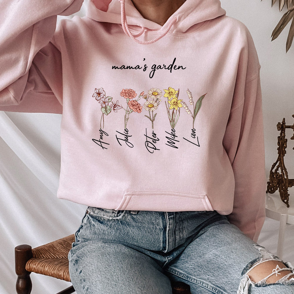 Mom's Garden is Her Children Customized Hoodie