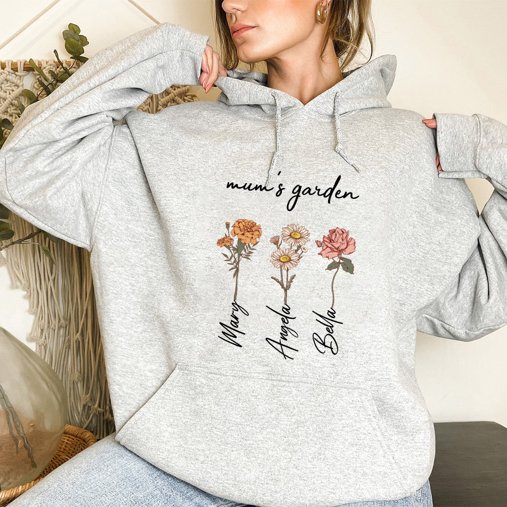 Mom's Garden is Her Children Customized Hoodie