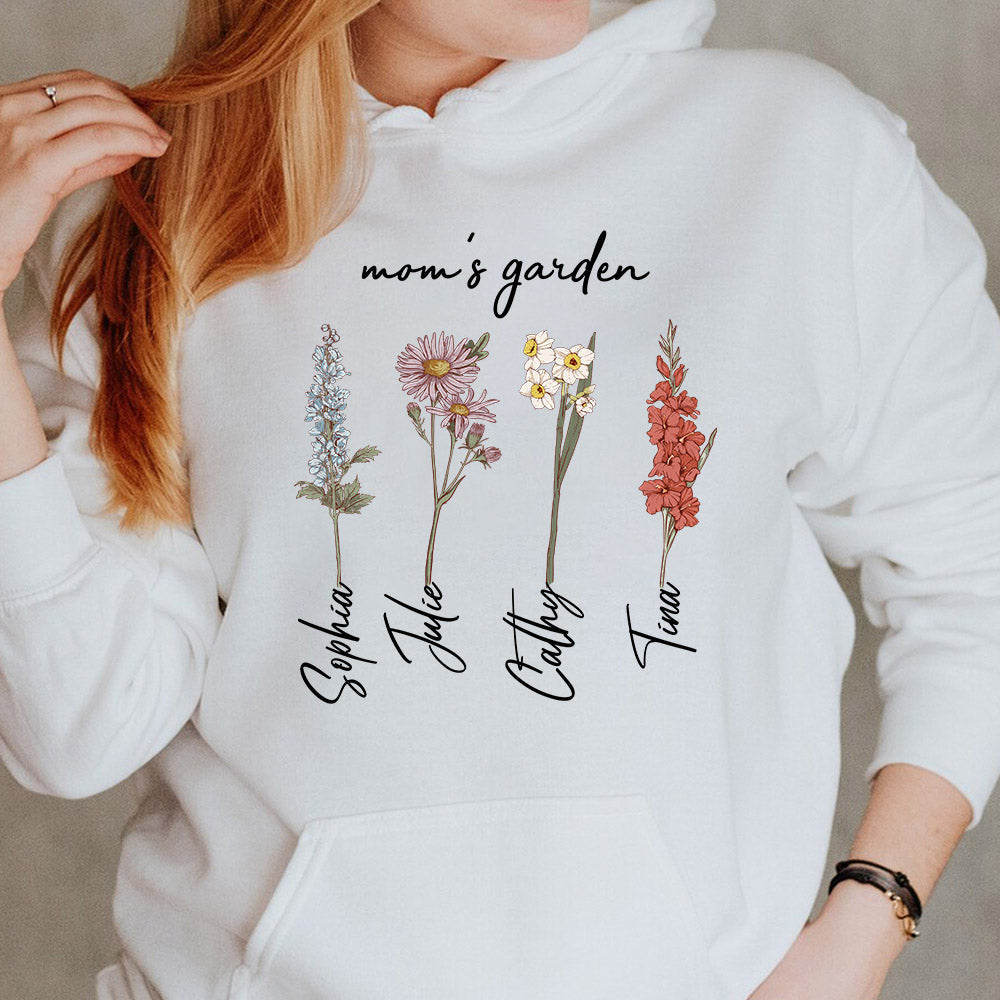 Mom's Garden is Her Children Customized Hoodie