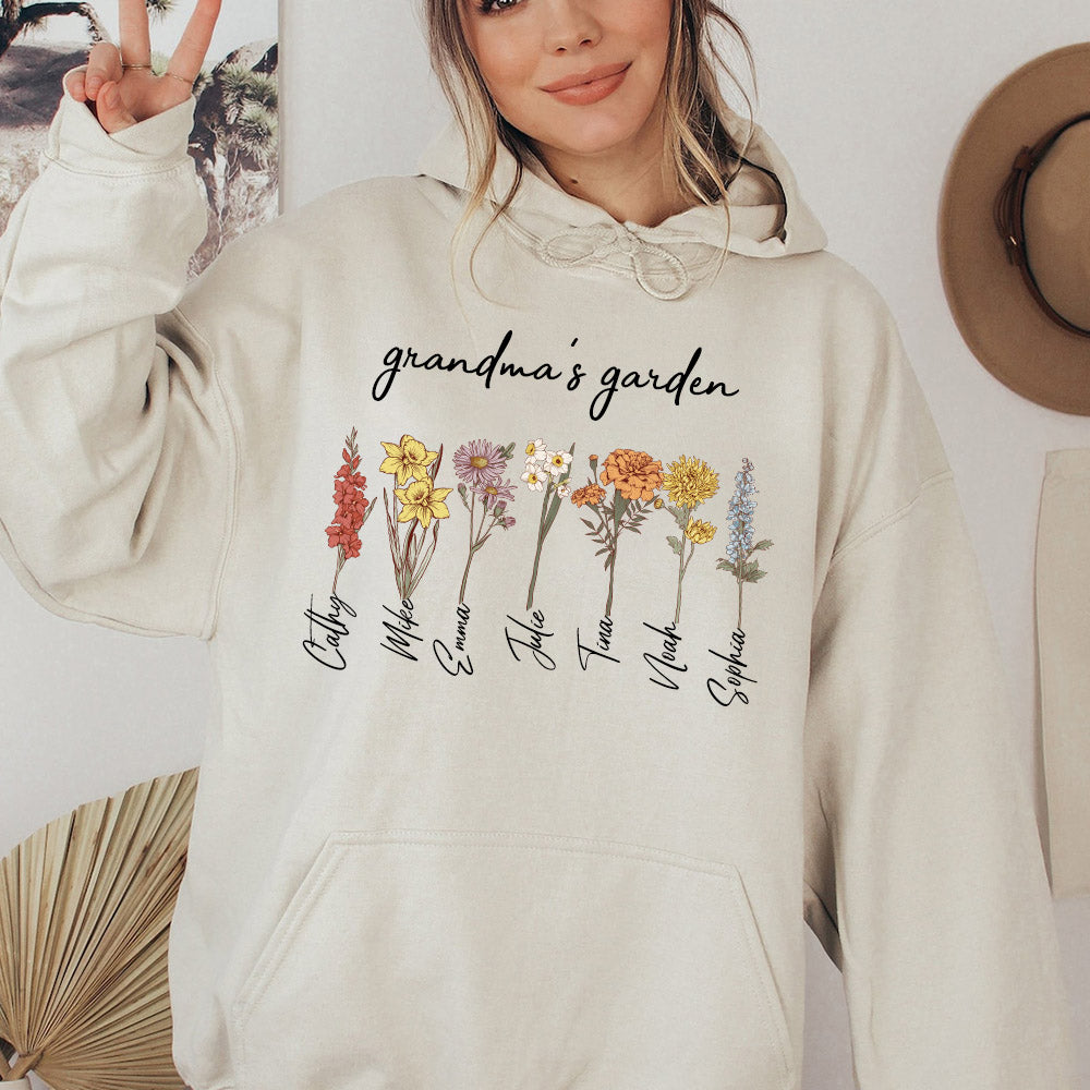 Mom's Garden is Her Children Customized Hoodie