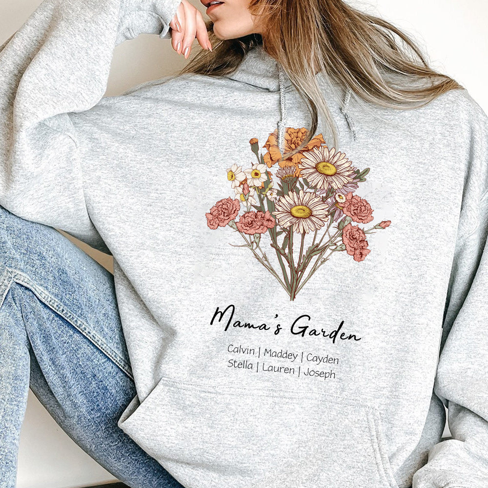 50%OFF⭐️Birth Flower Bouquet Customized Hoodie/Crewneck/T-Shirt