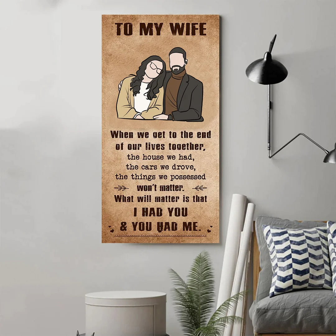 🎁TO MY WIFE-CANVAS POSTER🎁(Buy 2 Get Free Shipping)