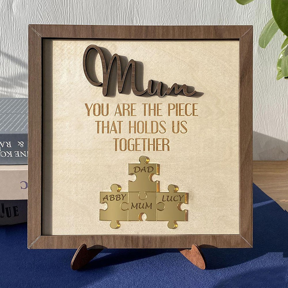 🔥50% off-"Mum You Are the Piece that Holds Us Together" Puzzle Sign💕