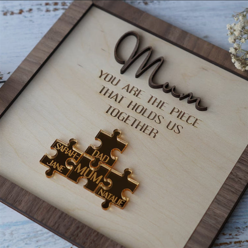 🔥50% off-"Mum You Are the Piece that Holds Us Together" Puzzle Sign💕