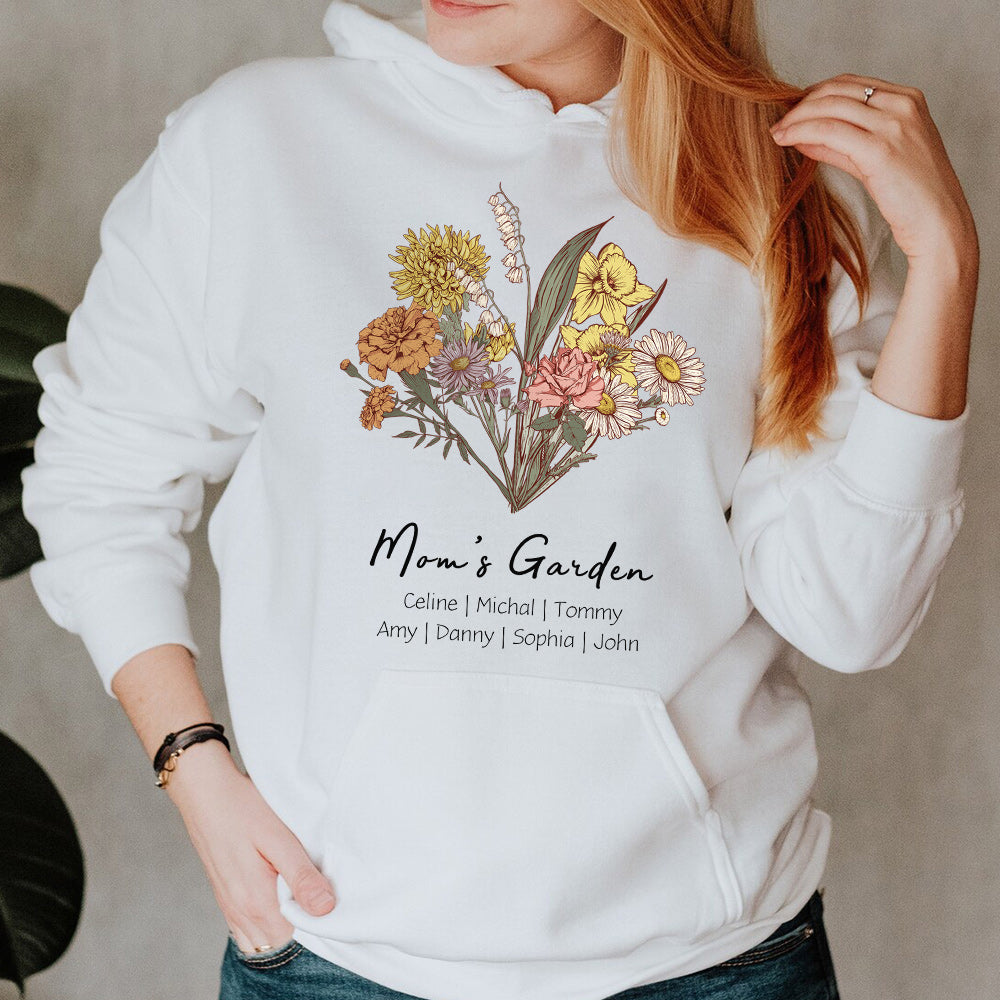 50%OFF⭐️Birth Flower Bouquet Customized Hoodie/Crewneck/T-Shirt