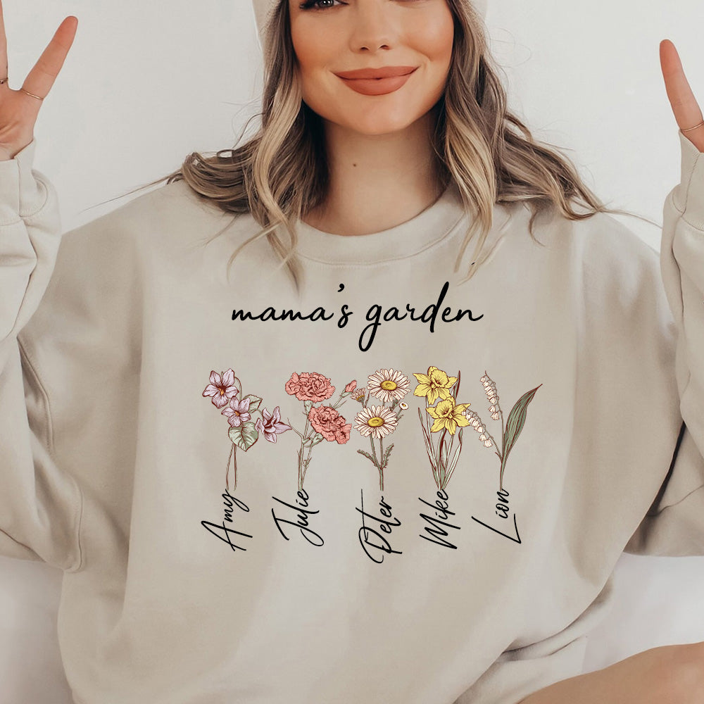 Mom's Garden is Her Children Customized Hoodie