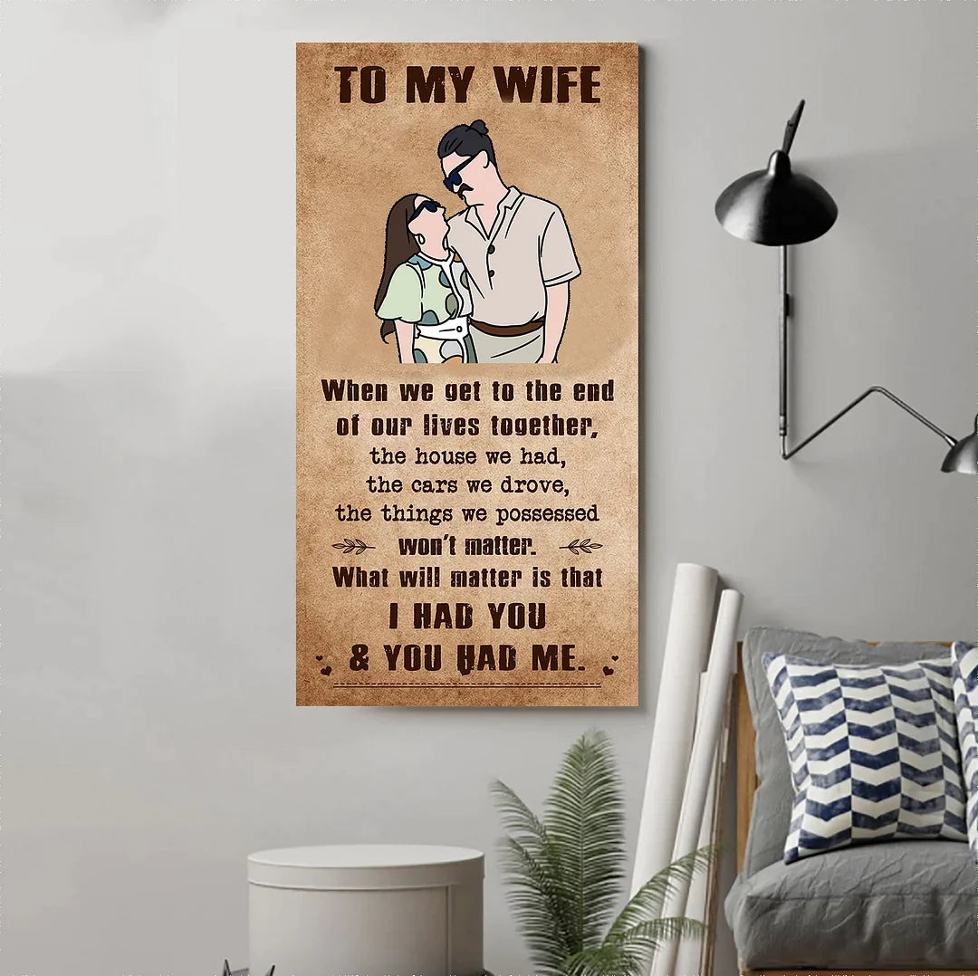 🎁TO MY WIFE-CANVAS POSTER🎁(Buy 2 Get Free Shipping)