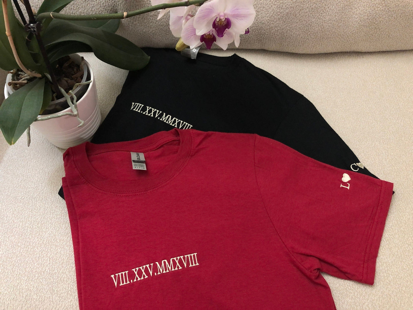 50% off✨-Custom Embroidered Roman Numeral Date Sweatshirt