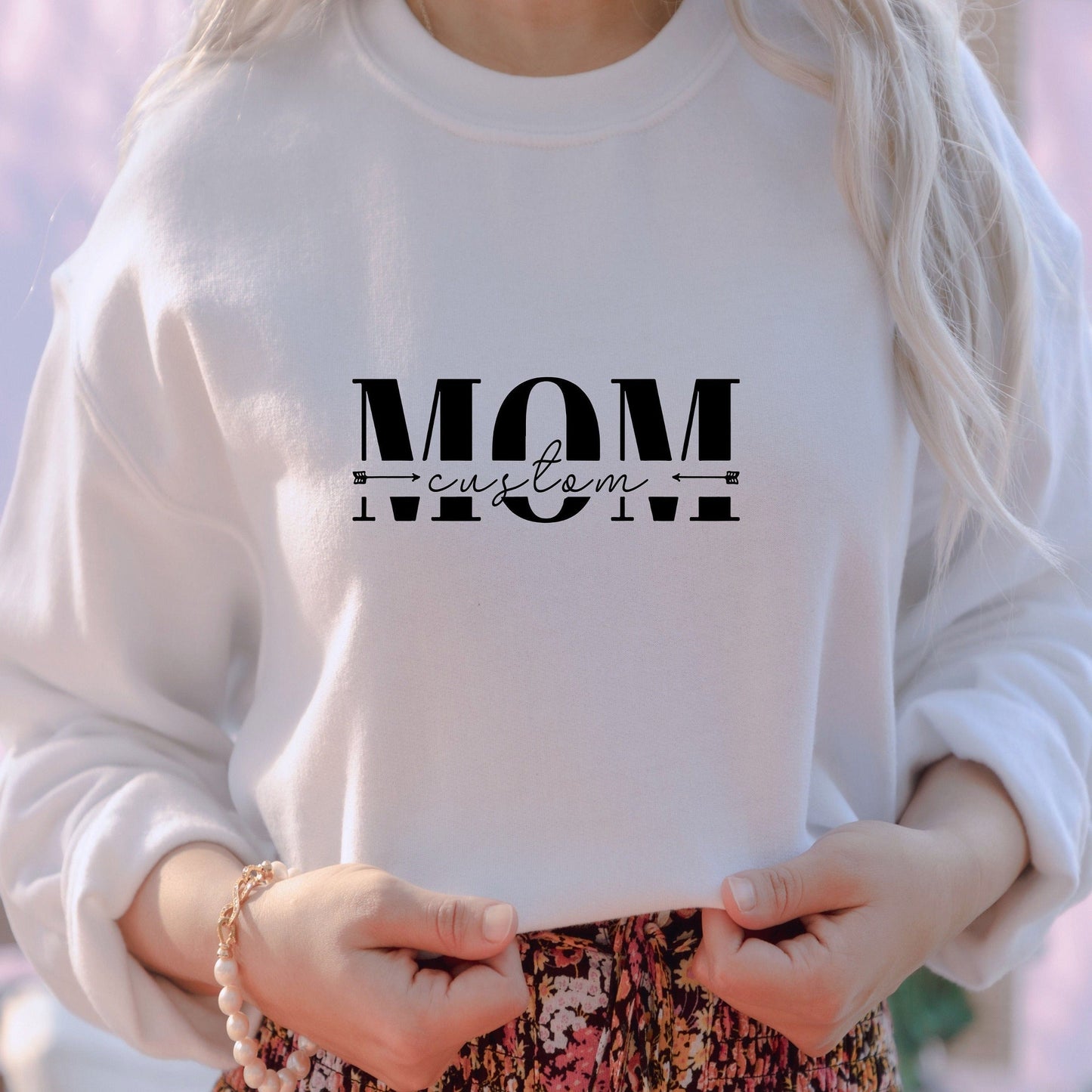 Custom Mama Sweatshirt with Children Name