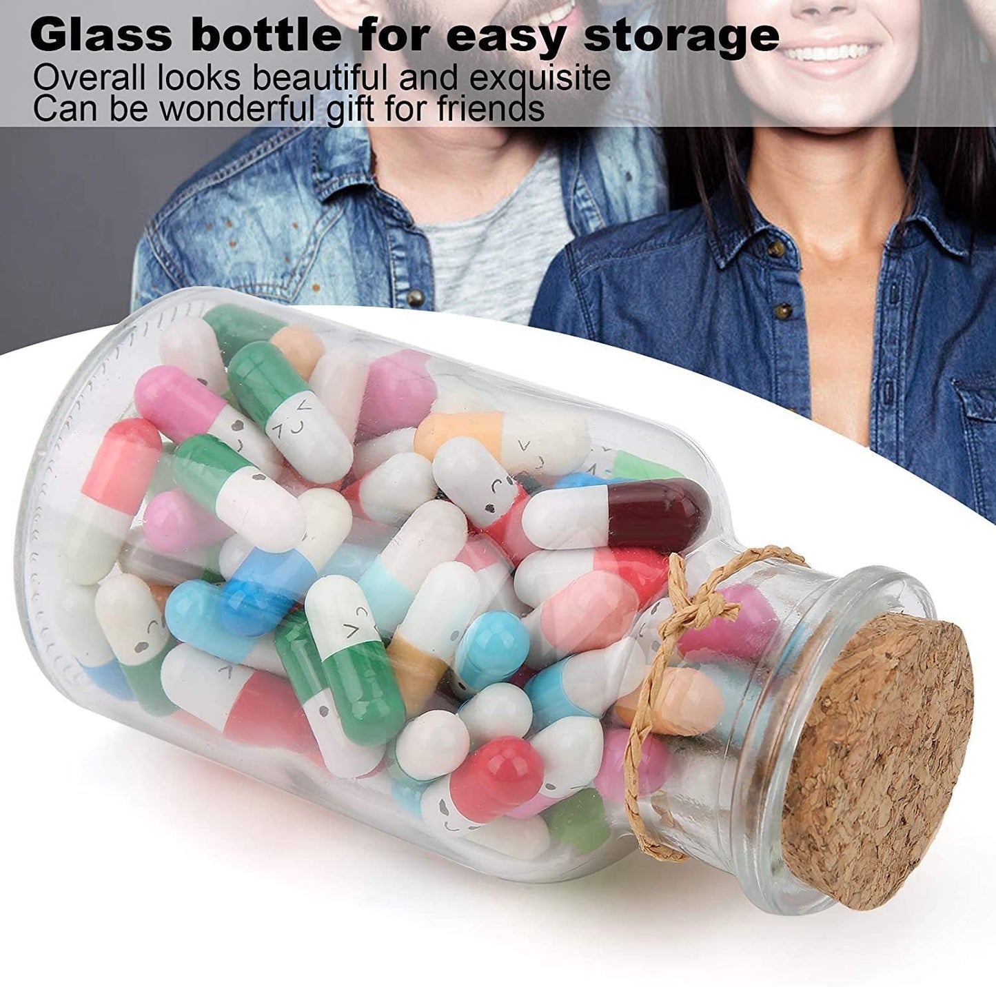 Capsule Letters Message In A Bottle (Mixed Color🎁)